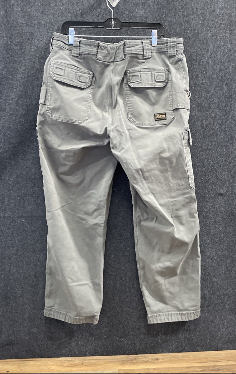 Duluth Trading Co Men's Grey Relaxed Fit Cargo Work Pants Size 40x32