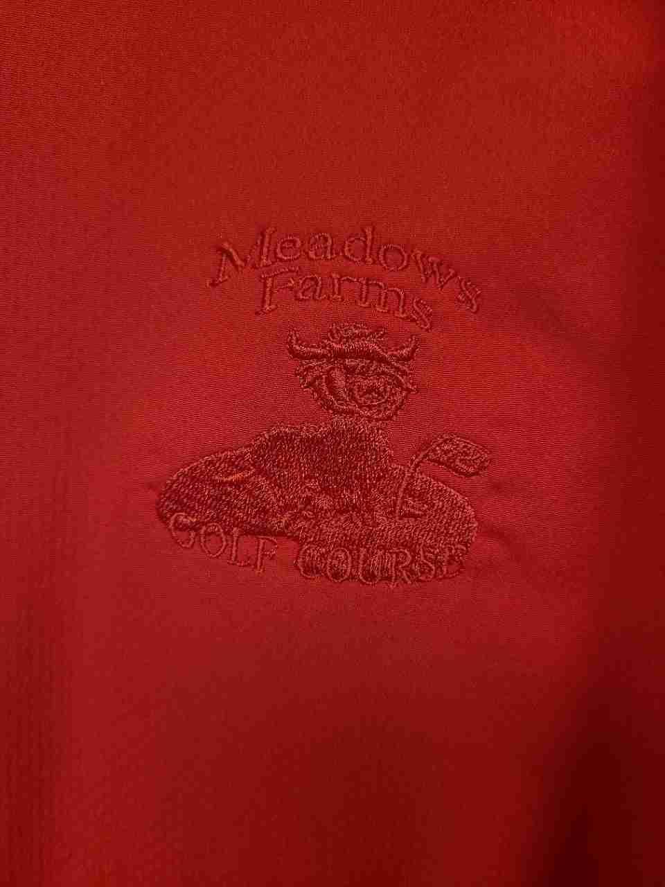 FootJoy Men's 1/4 Zip Pullover Red Meadows Farms Golf Course Embroidery Sz L