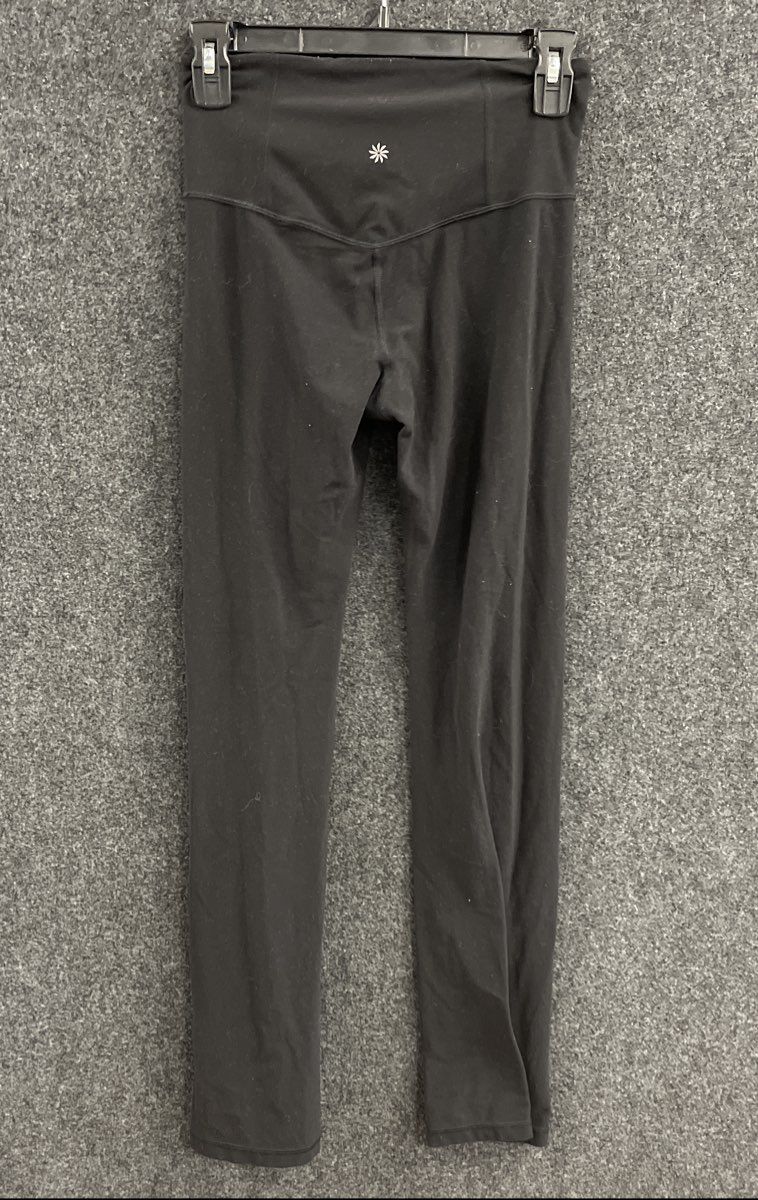 Athleta Women's Elation Straight Leg Pant Black High Rise Yoga Workout Sz XS