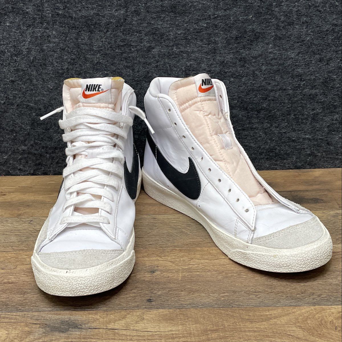 Nike Blazer Mid '77 Vintage White Black High Top Sneakers Men's Size 10