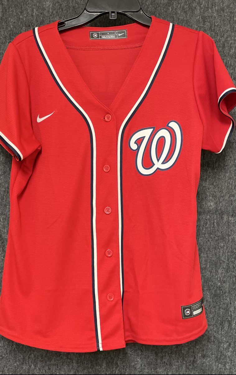 Nike Women's Washington Nationals Trea Turner Jersey Red #7 Sz L