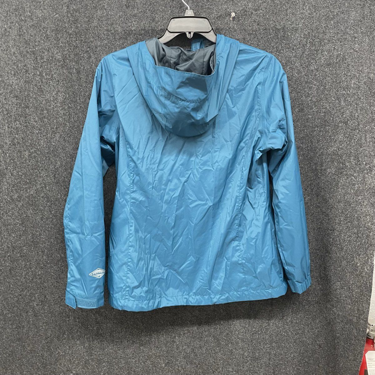 Columbia Women's Teal Arcadia II Omni-Tech Waterproof Hooded Rain Jacket L