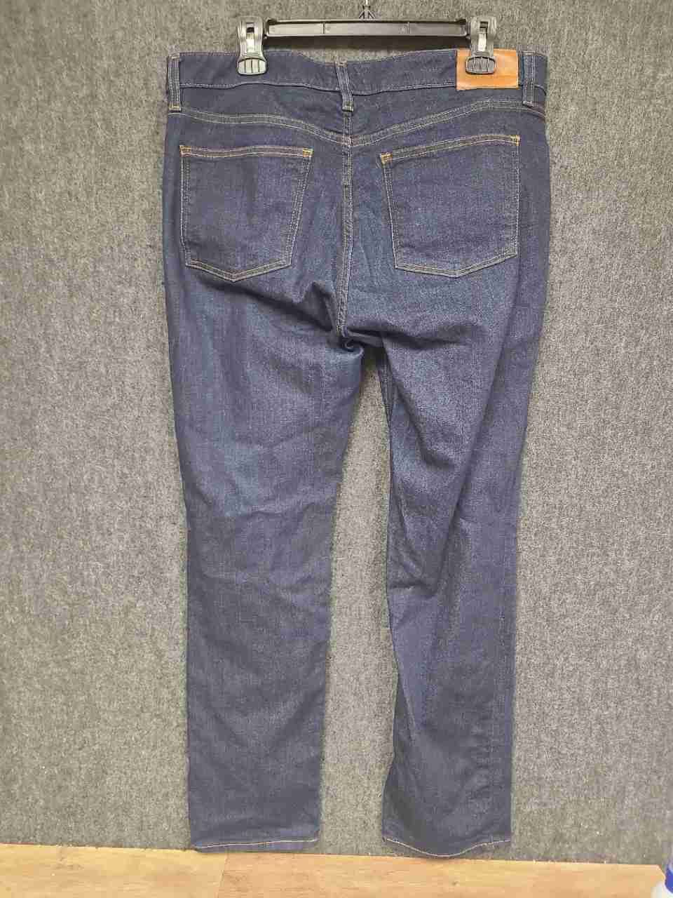 Lauren Ralph Lauren Women's Dark Wash Straight Leg Stretch Denim Jeans Sz 14