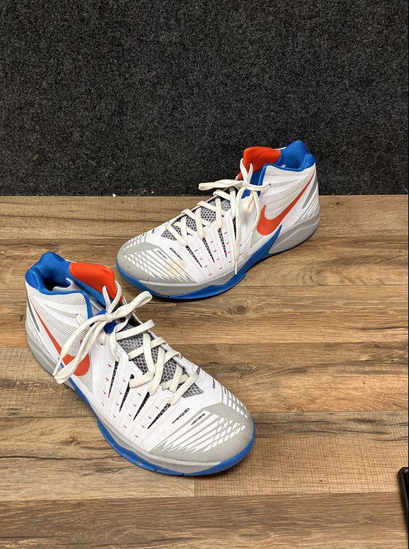 Nike Zoom Get Buckets White Team Orange Blue Basketball Shoes Size 13