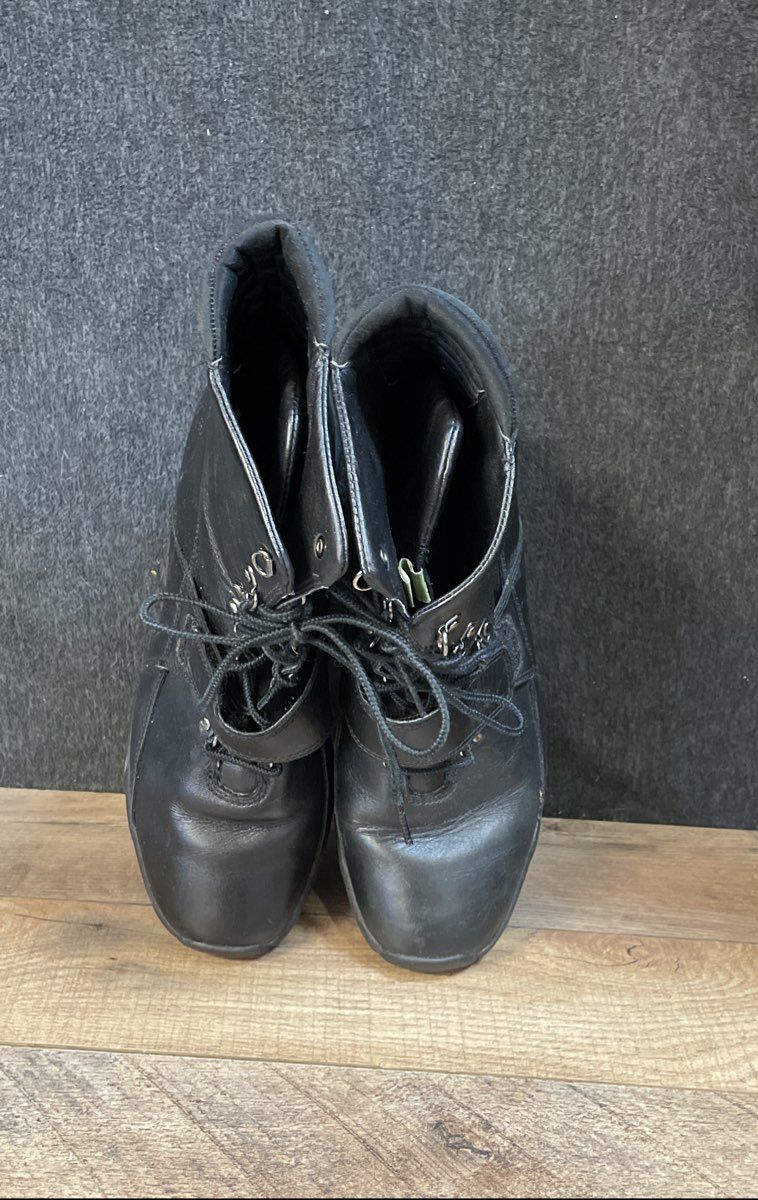 Timberland Black Leather Wedge Ankle Moto Boots Women's Size 11M
