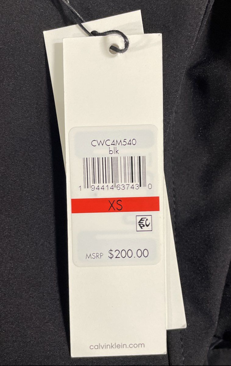 Calvin Klein Women's Black Asymmetrical Zip Moto Style Coat Sz XS NWT