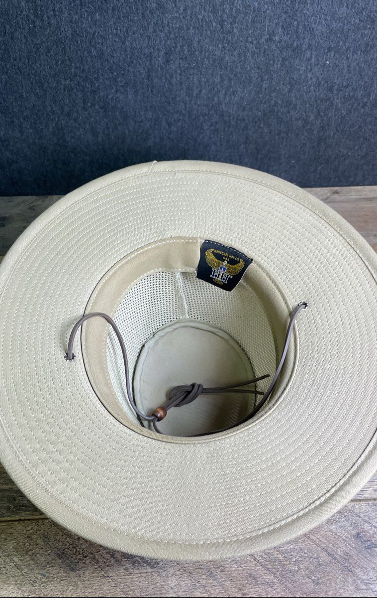 Henschel Men's Tan Aussie Breezer Mesh Ventilated Wide Brim Safari Hat Sz M