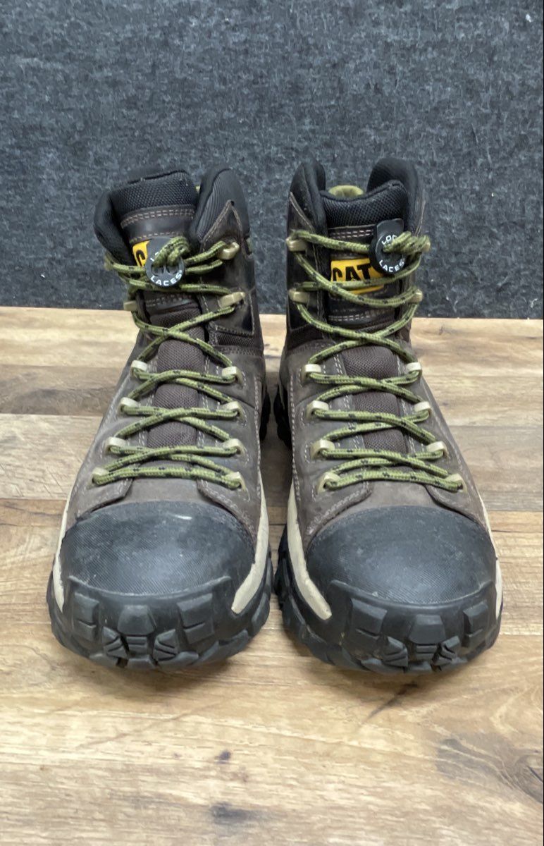 Caterpillar Streamline Runner P91541 Brown Composite Toe Work Boots Size 10.5