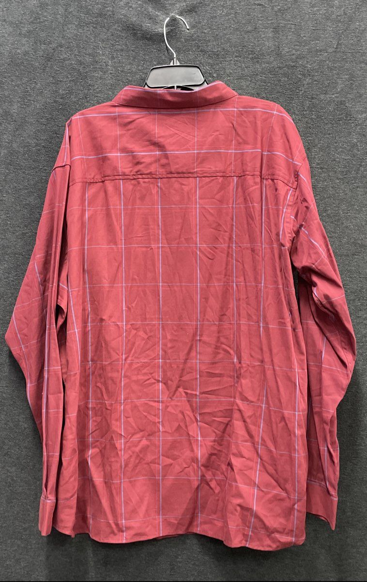 Columbia Men's Rapid Rivers II Red Grid Long Sleeve Stretch Shirt Sz 3X NWT