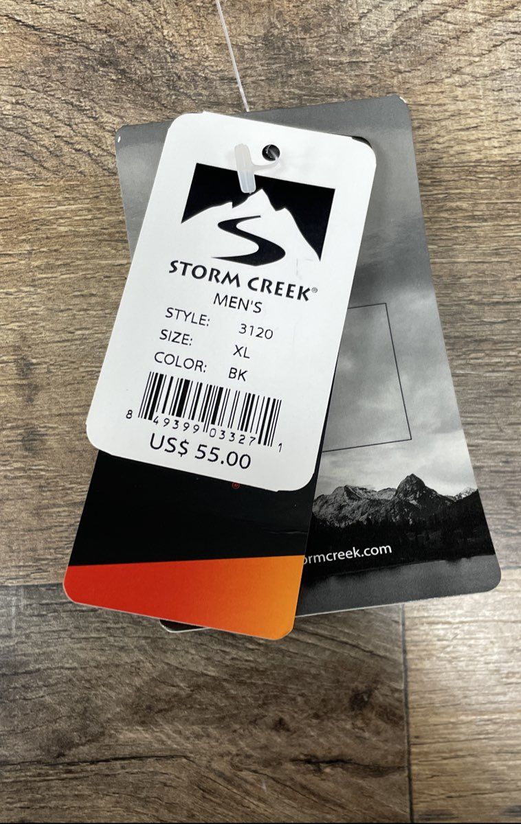 Storm Creek Men's Front Runner Quilted Vest Black Amador Whiskey Co NWT Sz XL