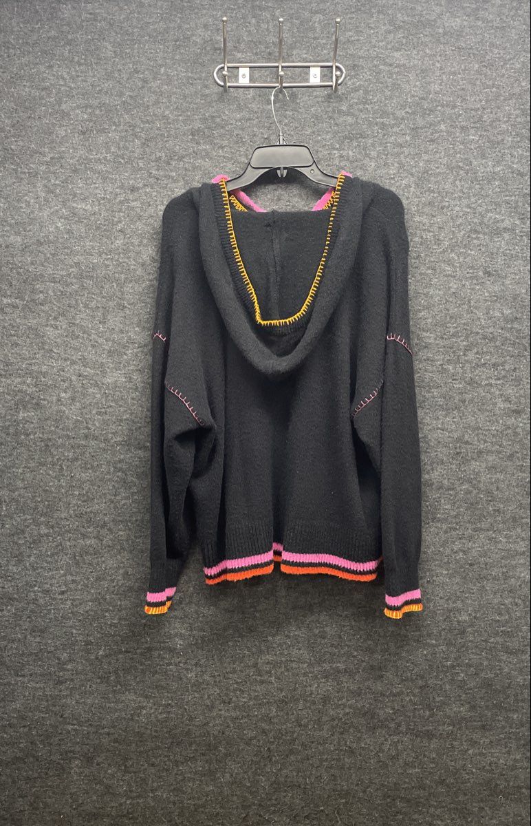 Haribo Women's Black Hooded Goldbear Sled Pullover Knit Sweater Sz XL