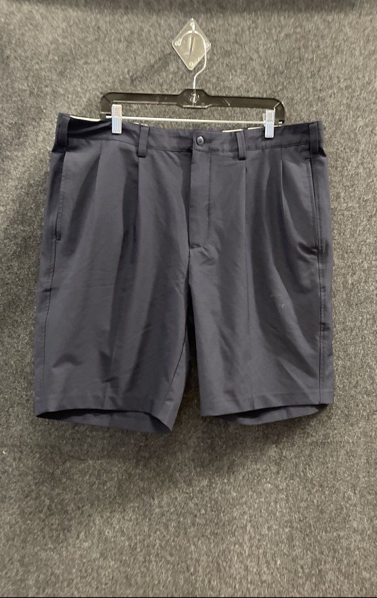 FootJoy Men's Navy Blue Pleated Front Performance Golf Shorts Sz 38