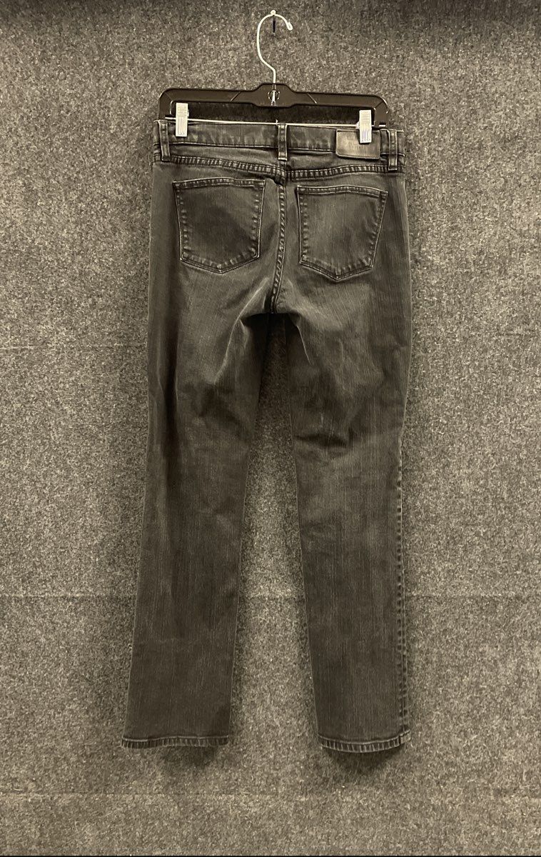 Lauren Jeans Co Ralph Lauren Women's Faded Black Straight Leg Stretch Jeans Sz 4
