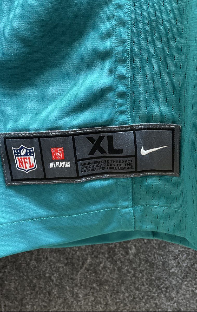 Nike Men's Miami Dolphins Tua Tagovailoa #1 NFL On Field Jersey Aqua Teal Sz XL