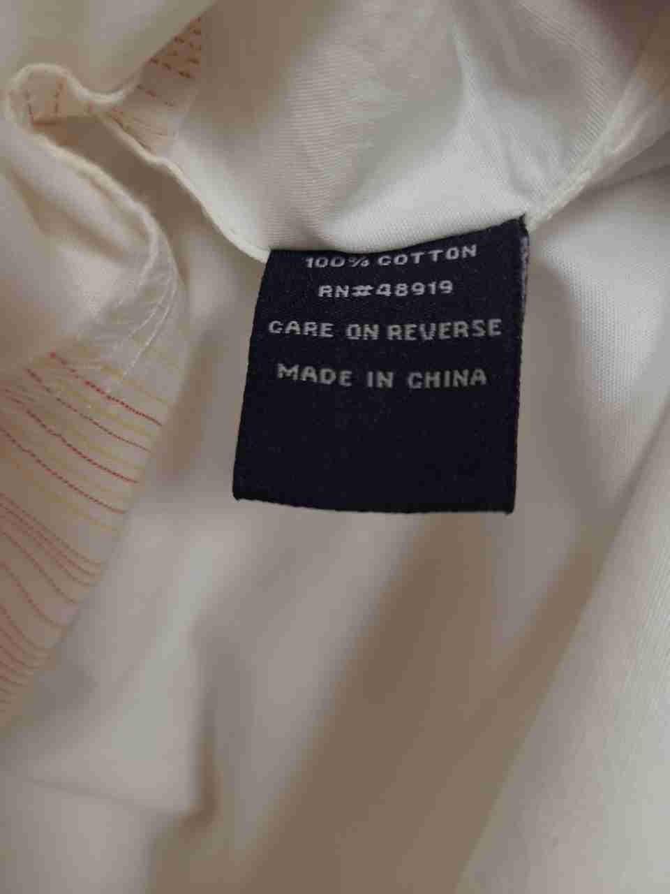 Vintage Y2K Phat Farm Men's White Patchwork Textured Stripe Shirt Sz XXL