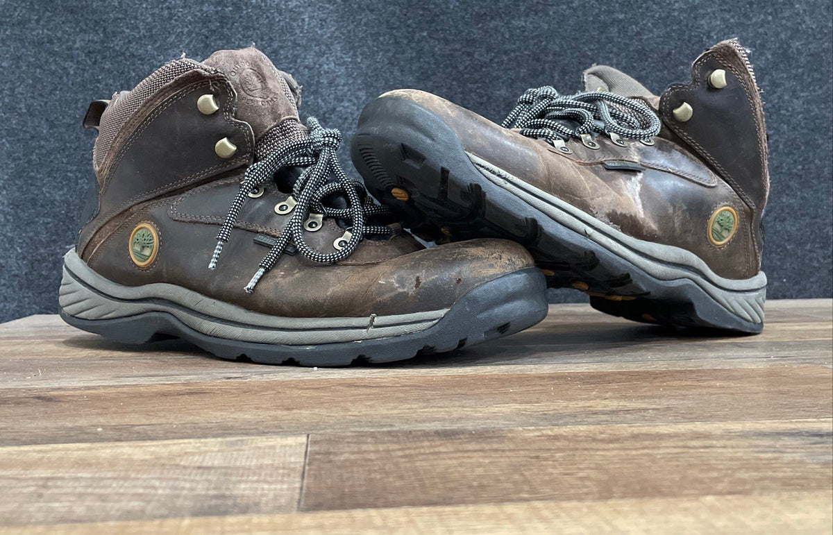 Timberland Outdoor Performance Brown Leather Hiking Boots Size 11.5