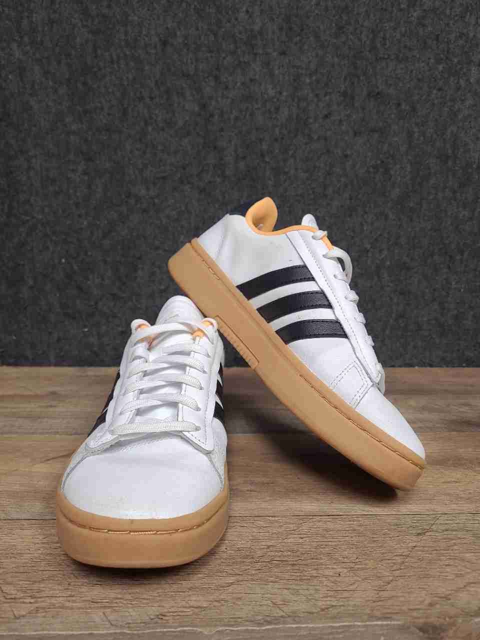 Adidas Grand Court Alpha White Black Gum Sneakers Women's Size 7