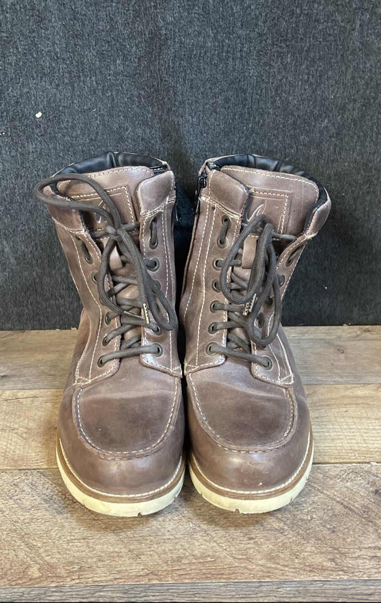 Forma DryTex Brown Leather Side Zip Motorcycle Boots Size 40