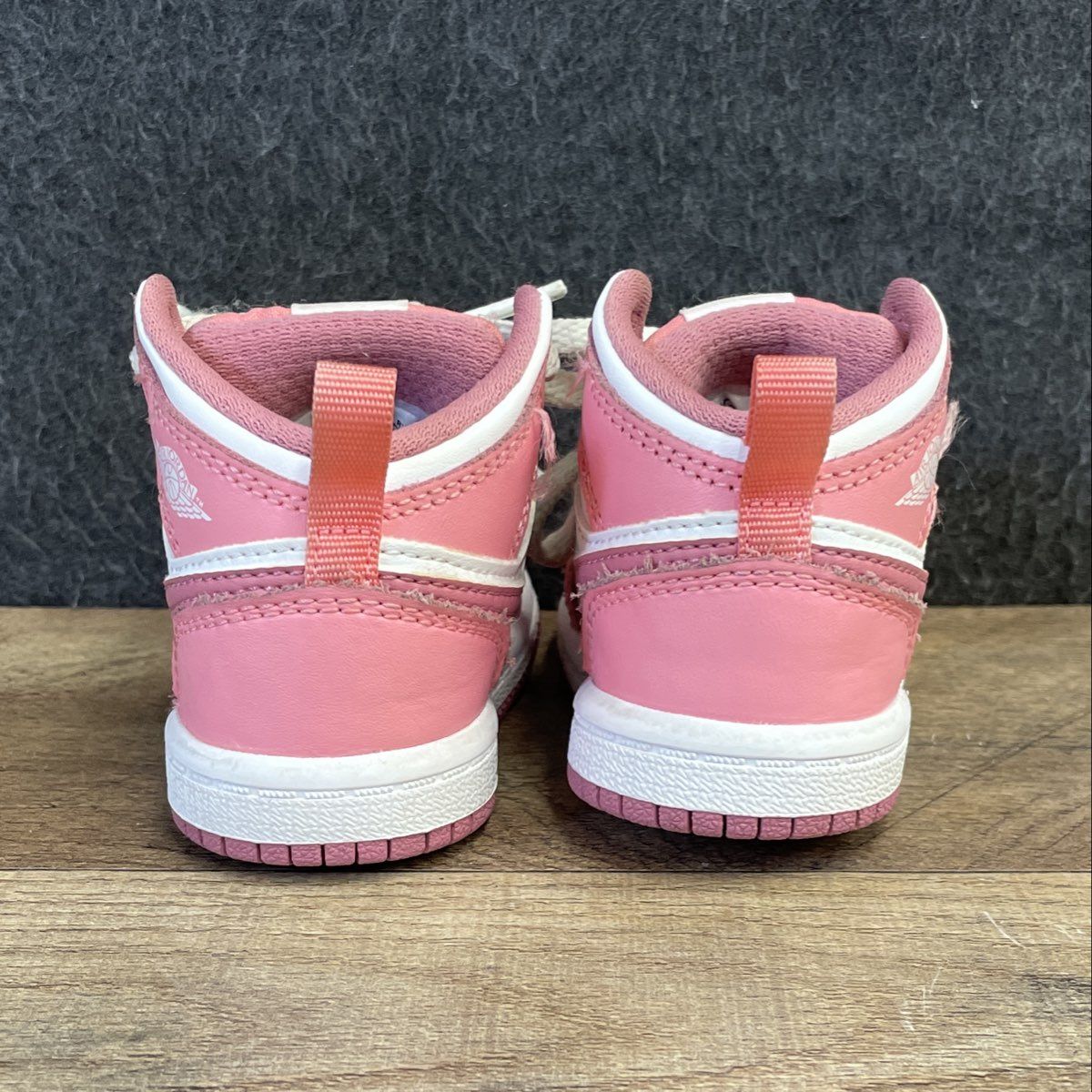 Nike Air Jordan 1 Mid Pink White Toddler Sneakers DQ8425-616 Size 4C