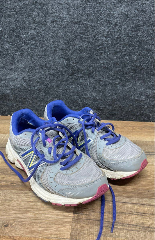 New Balance 450v3 Grey Blue Pink Women's Running Shoes Wide D Size 7.5