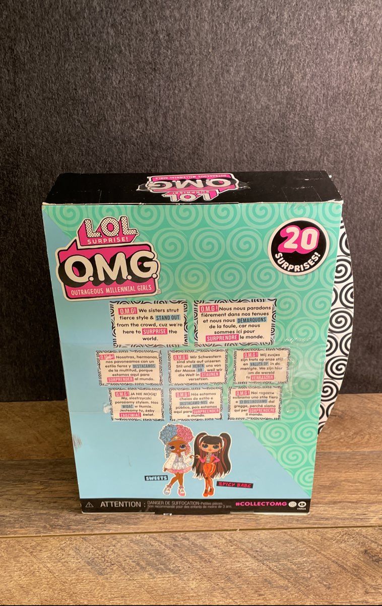 L.O.L. Surprise! O.M.G. Sweets Fashion Doll 20 Surprises 2021 Open Box MGA