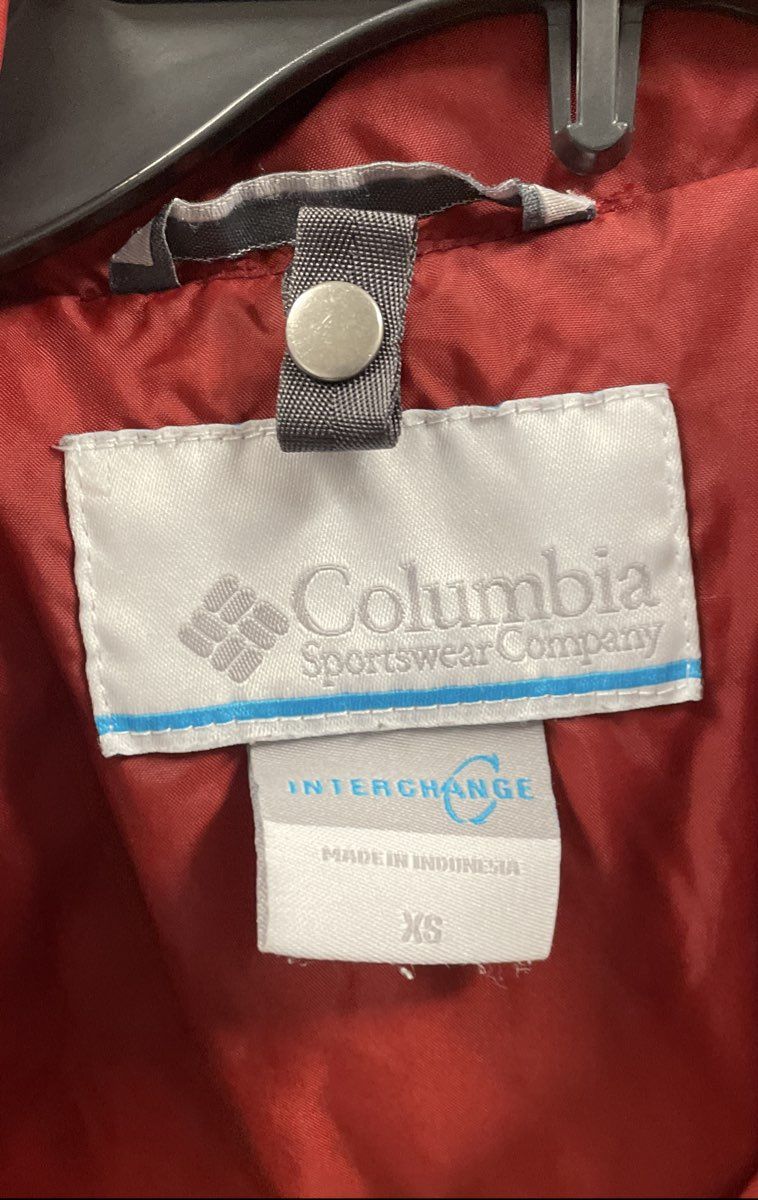 Columbia Women's Olive Green Interchange Hooded Full Zip Shell Jacket Sz XS