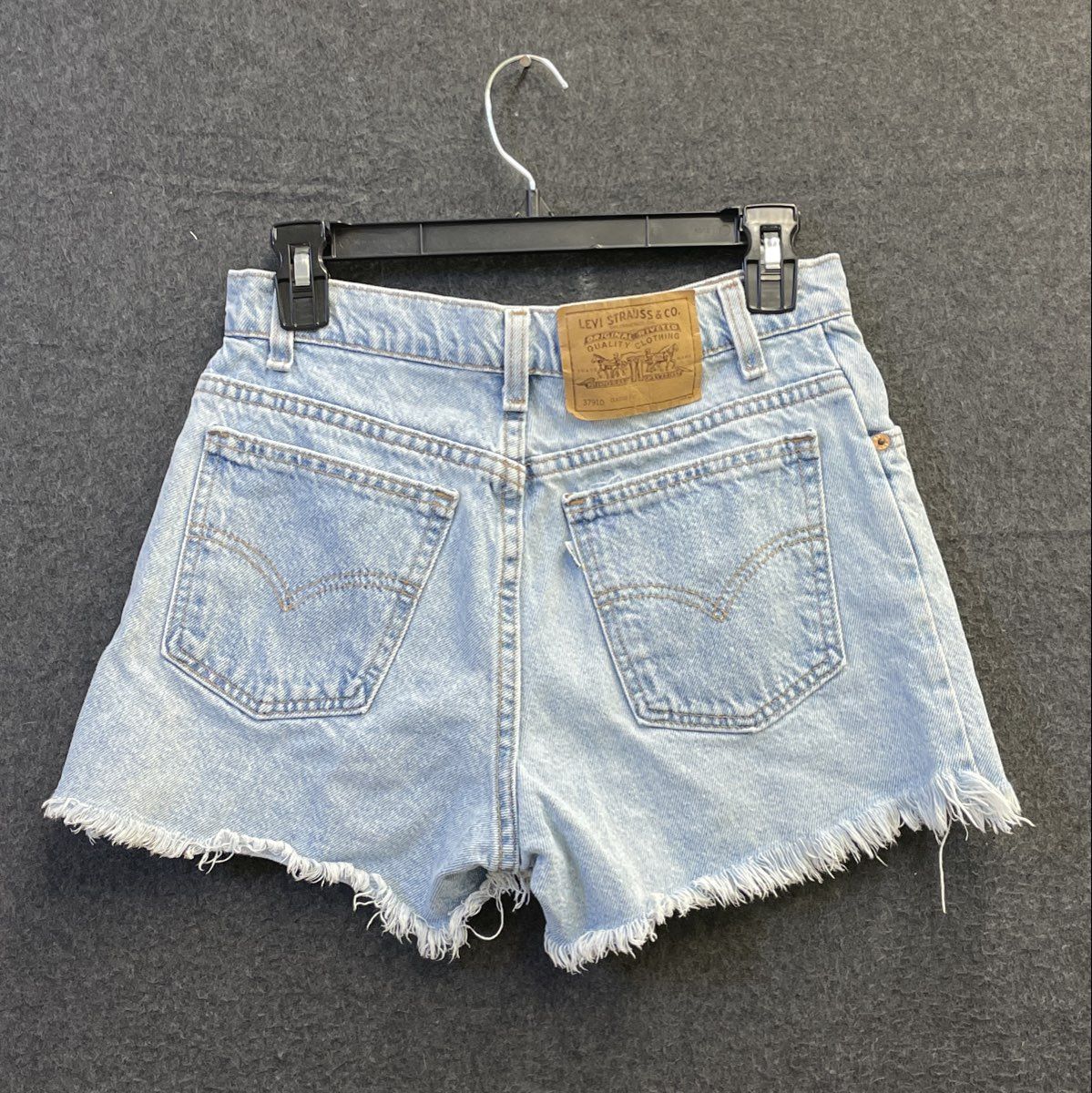 Vintage 90s Levi's Denim Shorts Lot of 2 High Rise Cutoff Cuffed 37910 37954