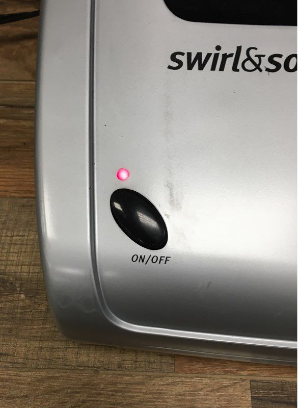 JB Research Swirl & Soothe Model 710 Electric Foot Massager Silver