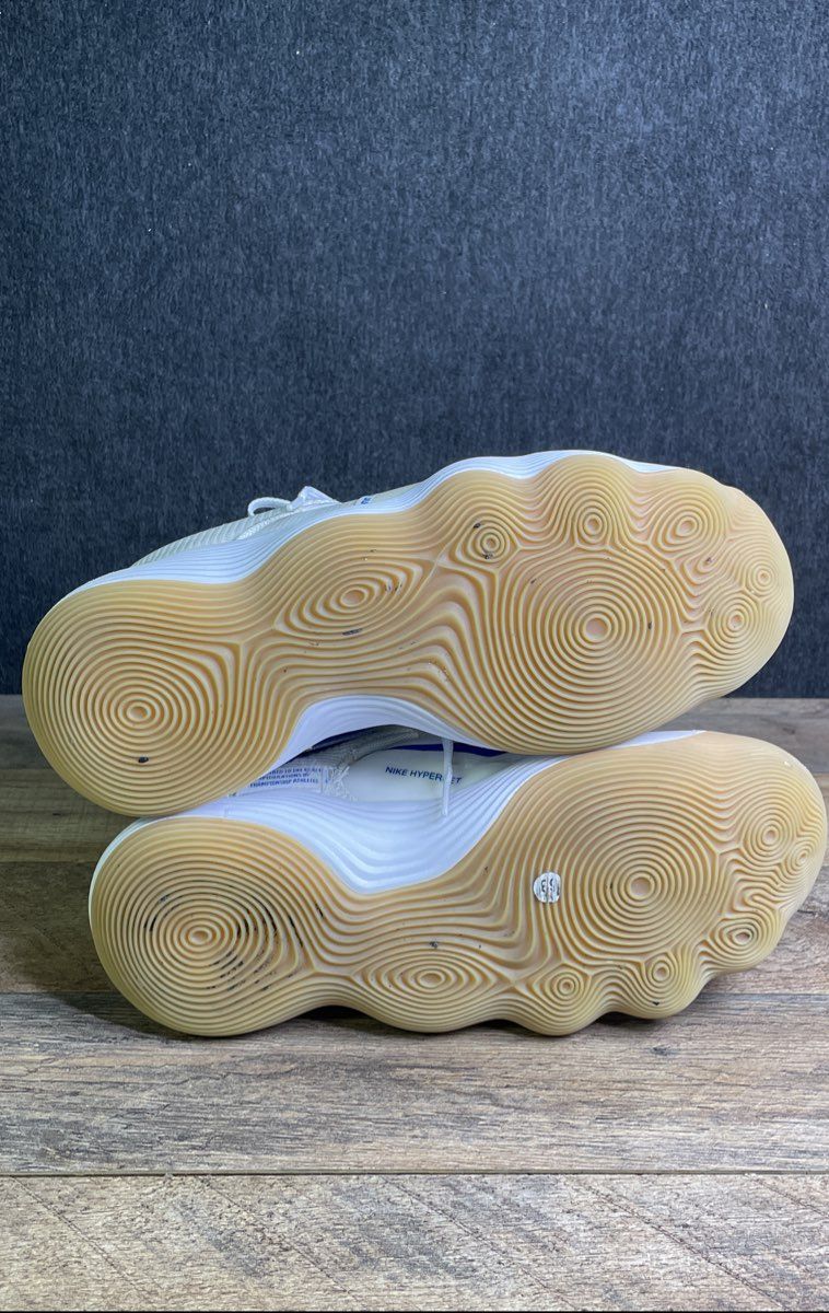 Nike React HyperSet Game Royal Gum White Indoor Court Shoes Size 8