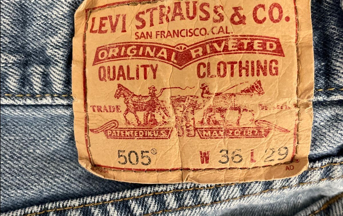 Levi's Men's 505 Straight Fit Jeans Light Wash Blue Denim Sz 36x29