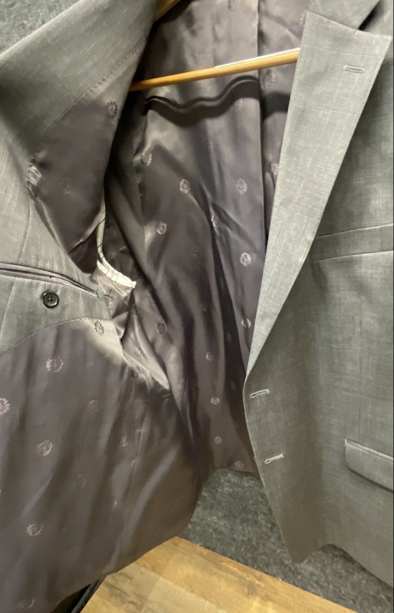 Lauren Ralph Lauren Men's Gray Glen Plaid Check 100% Wool Suit Jacket Blazer