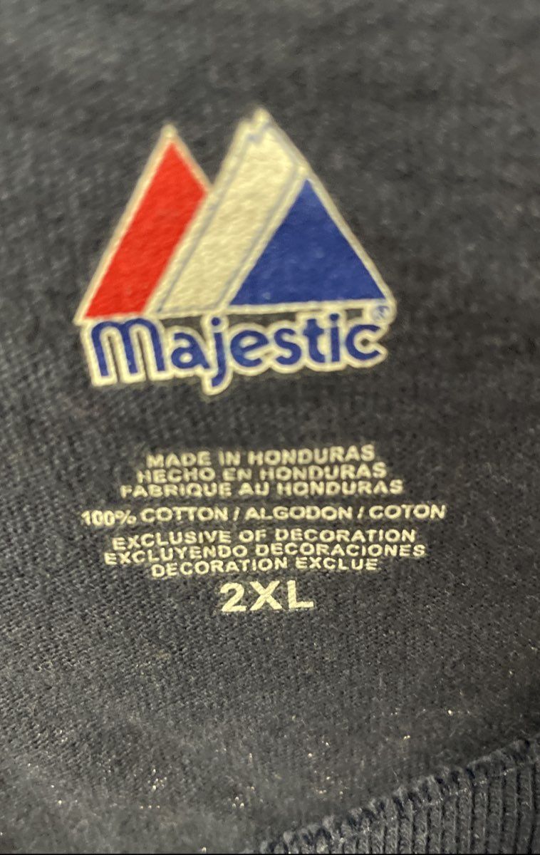 Majestic Men's NY Yankees Navy 2009 American League Champions Roster Tee 2XL