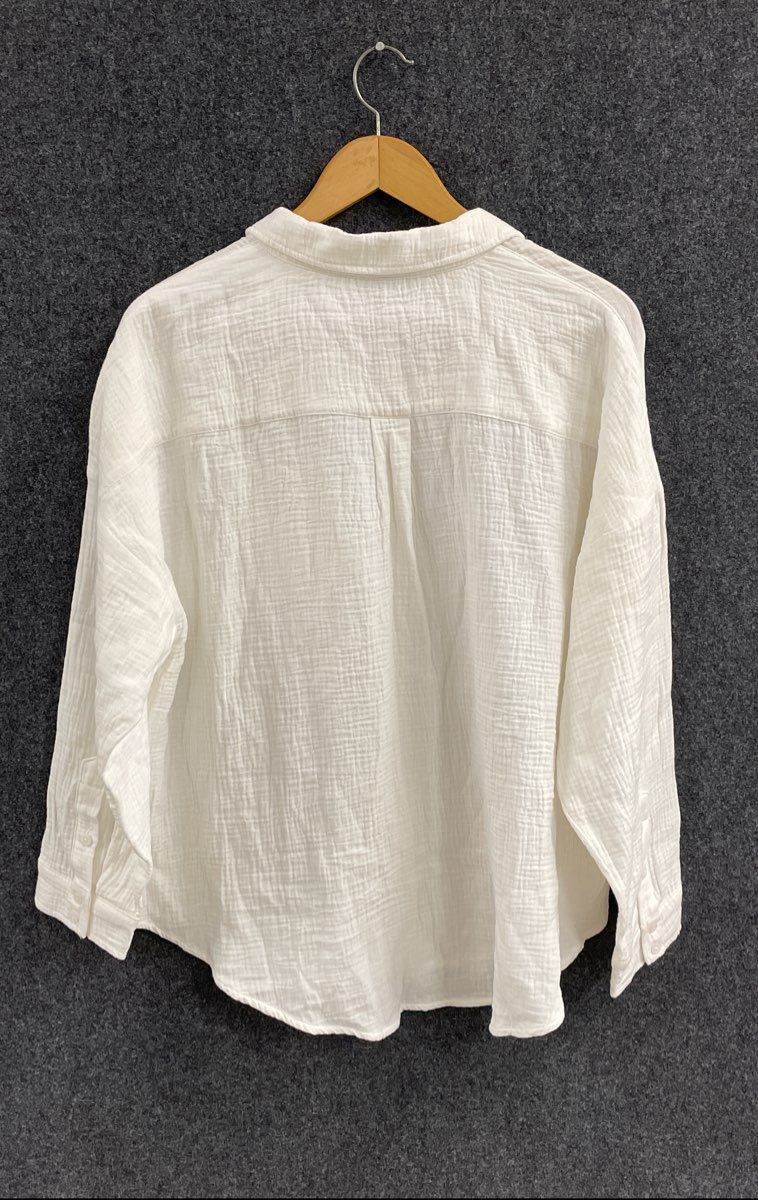 Torrid Women's Cotton Gauze Drop Shoulder Button Up Shirt NWT Sz 1X