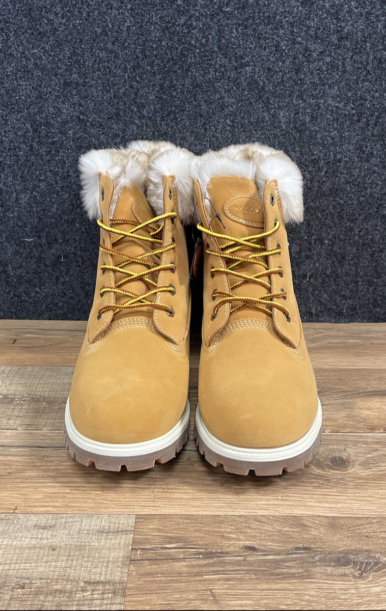 Lugz Empire Hi Fur Tan Wheat Women's Faux Fur Trimmed Boots Size 10 NWT
