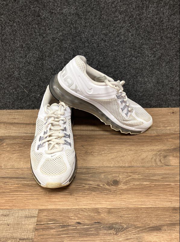 Nike Air Max+ 2012 White Pure Platinum Running Shoes Women's Size 6.5
