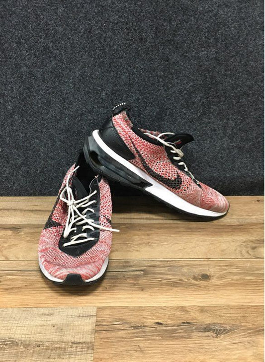 Nike Air Max Flyknit Racer Siren Red Black Running Shoes Women's Size 7.5