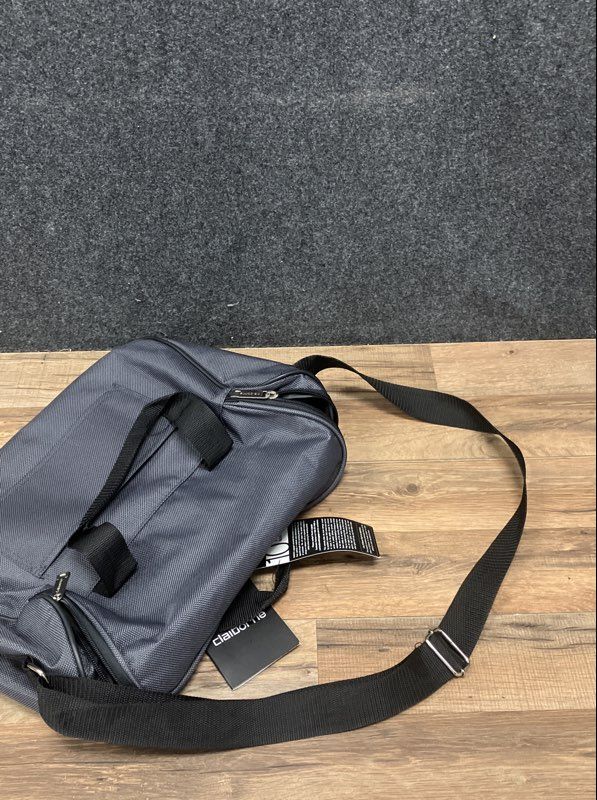 Liz Claiborne Grey Canvas Carry On Duffle Travel Bag NWT
