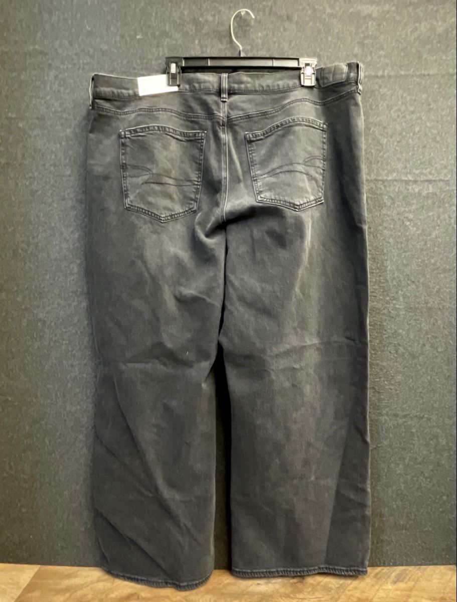 American Eagle Women's Stovepipe Jeans Black Blaze Strigid High Rise Sz 20 NWT