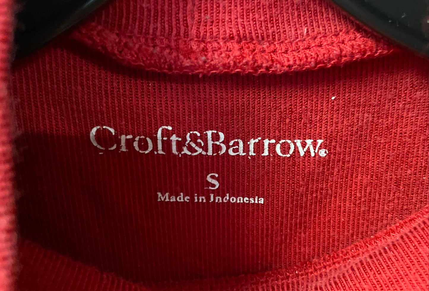 Croft & Barrow Women's Red Mock Neck Ribbed Sleeveless Tank Top Size S
