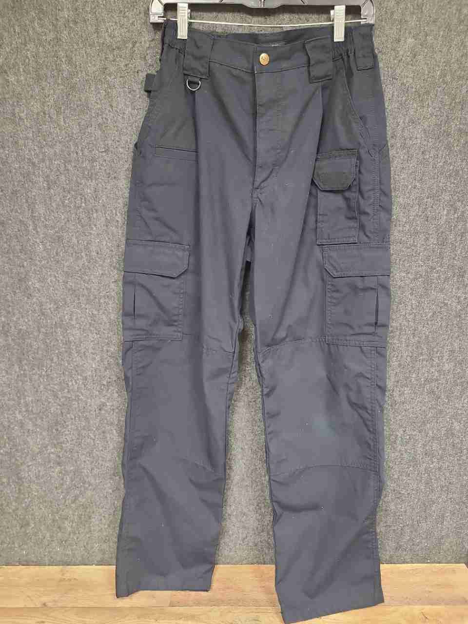 5.11 Tactical Men's Black Poly Cotton Cargo Utility Pants Sz 30x32