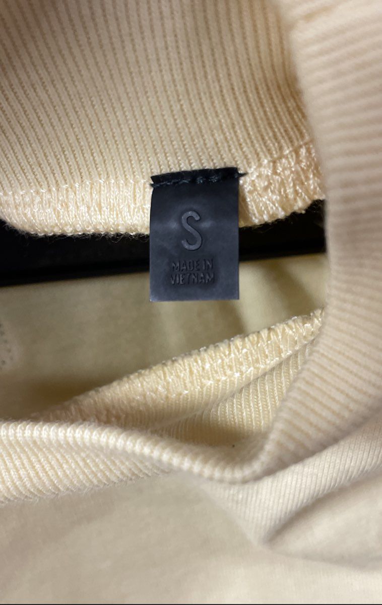 Fear of God Essentials Men's Yellow Mock Neck Boxy Short Sleeve Tee Size S