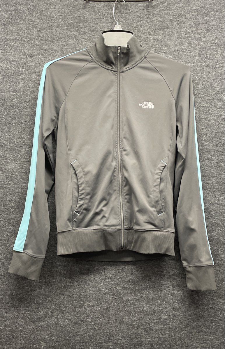 The North Face Women's Jacket Lot 3 Osito Fleece Mezzaluna Track Gray Blue S M