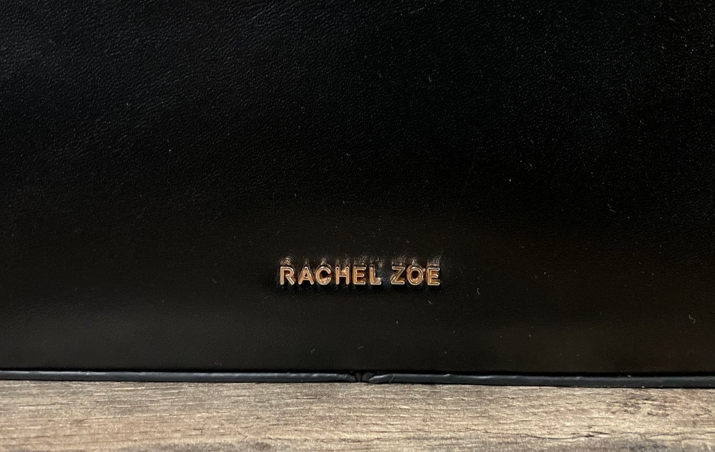 Rachel Zoe Black Asymmetrical Shoulder Bag Gold Hardware Hobo Purse