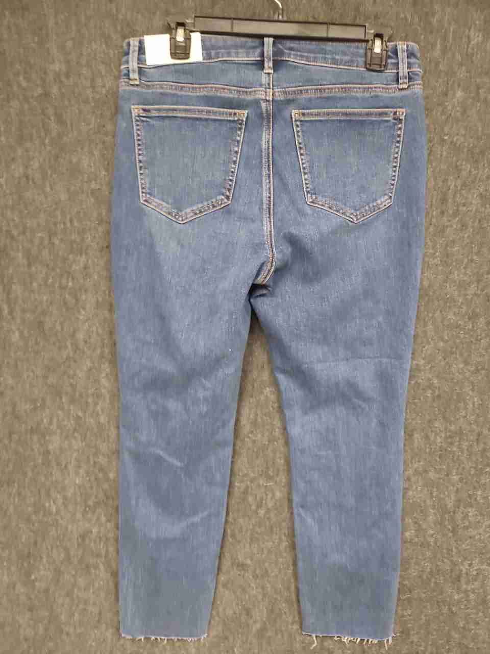 Ann Taylor Women's Blue The Skinny In Curvy Mid Rise Raw Hem Jeans NWT Sz 10P