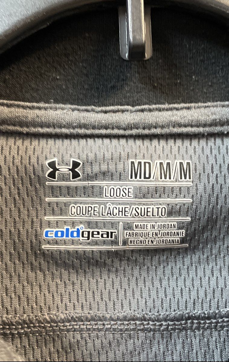 Under Armour Men's Gray ColdGear 1/4 Zip Pullover Loose Fit Jacket Sz M