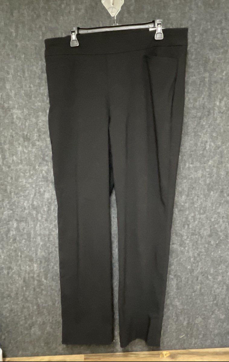 Chico's Women's Black So Slimming Brigitte Slim Leg Pants Size 14R