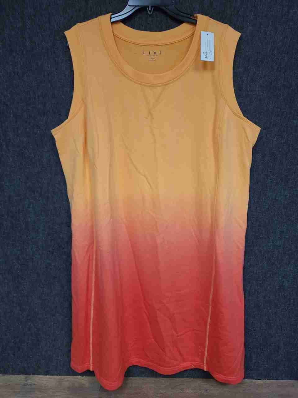 LIVI Lane Bryant Women's Sleeveless Ombre Tunic Top Sz 22/24 NWT