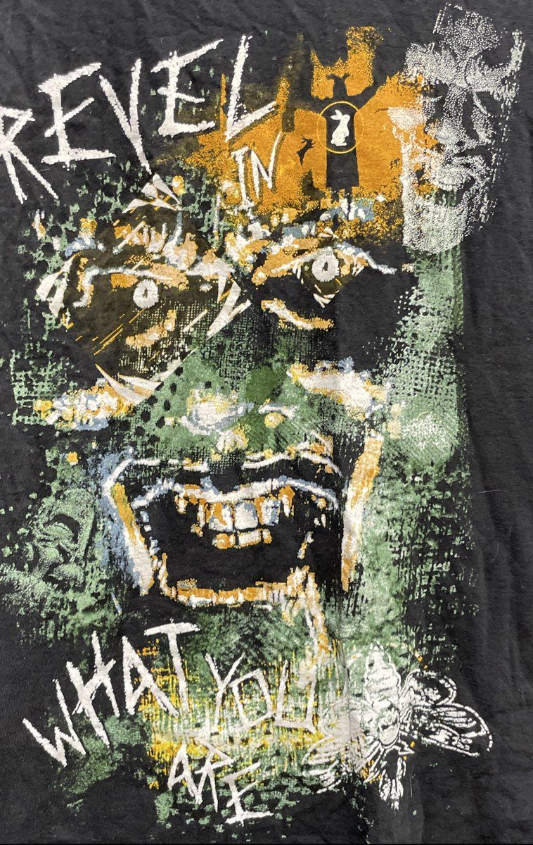 Bray Wyatt WWE Revel In What You Are White Rabbit Graphic T-Shirt Sz L