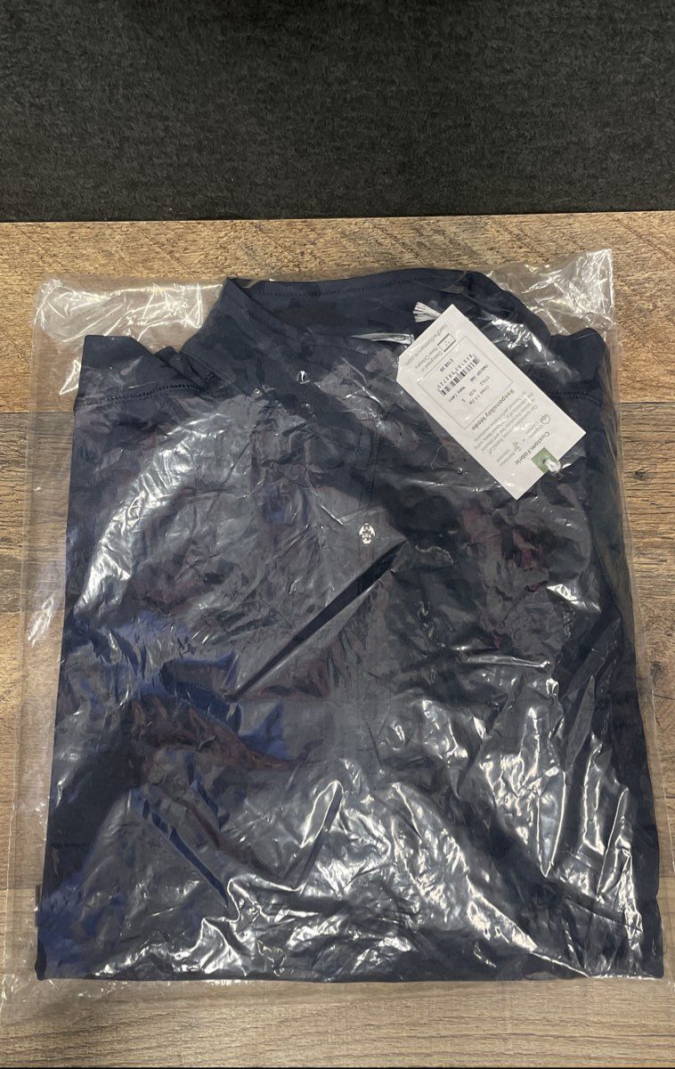 tasc Men's Cloud 1/4 Zip Pullover Navy Camo Organic Cotton Bamboo Sz S NWT