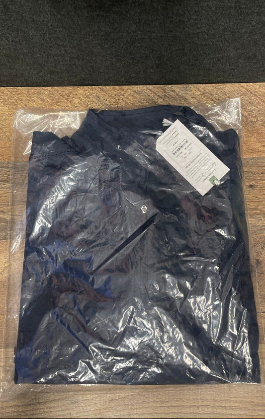 tasc Men's Cloud 1/4 Zip Pullover Navy Camo Organic Cotton Bamboo Sz S NWT